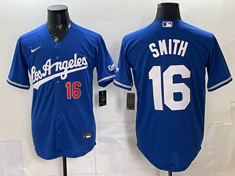 Men Los Angeles Dodgers #16 Smith blue Game 2026 Nike MLB Jersey 04010001